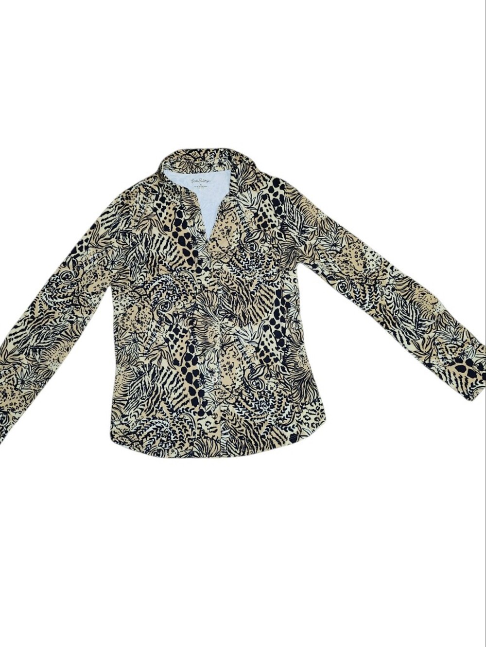 Lilly Pulitzer UPF 50+ Marlena Large Walk On The Wild Side Animal Print Leopard